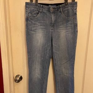 Frayed Hem Straight Leg Ab-Solution Jeans